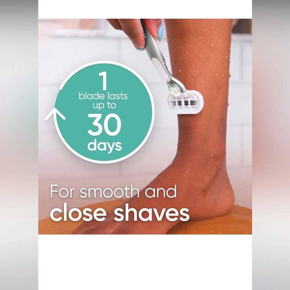 Set of 2-Venus Deluxe Smooth‎ Sensitive Women's Razor Blade Refills, 4 Count